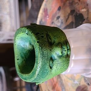 Doll head planter (green)